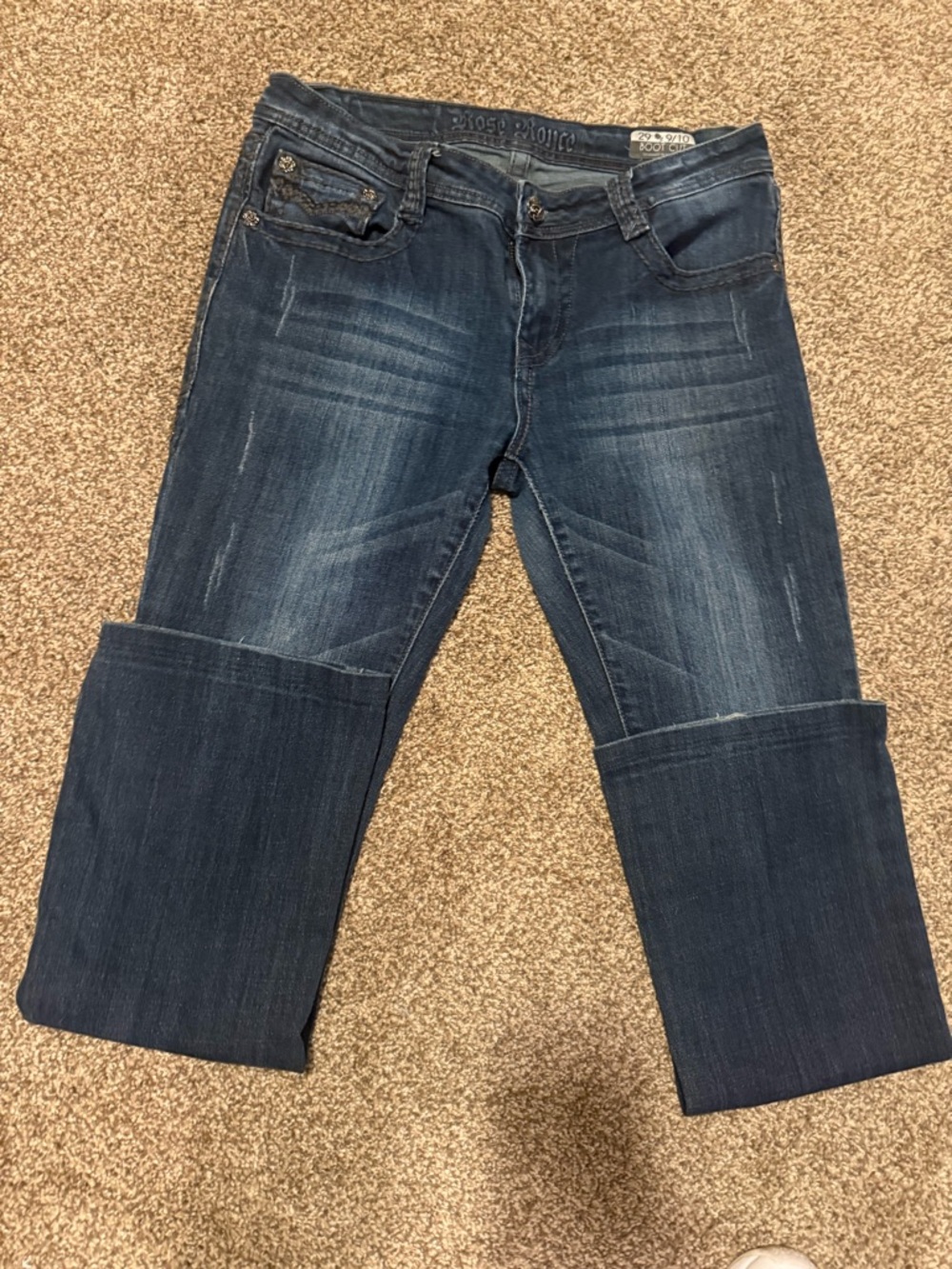 Women’s Boot Cut Jeans in Dark Blue Wash